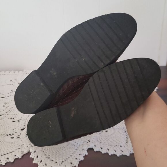 Vintage Cole Haan Woven Look Shoes Sz 7.5 - Picture 3 of 10